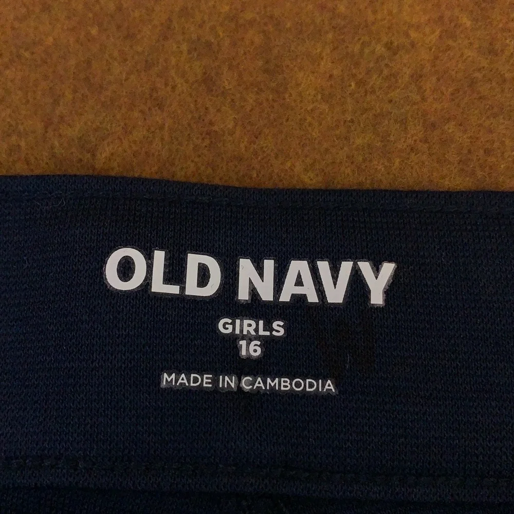 Old Navy Girls Size 16 Ink Blue School Uniform Ponte-Knit Jeggings NWT